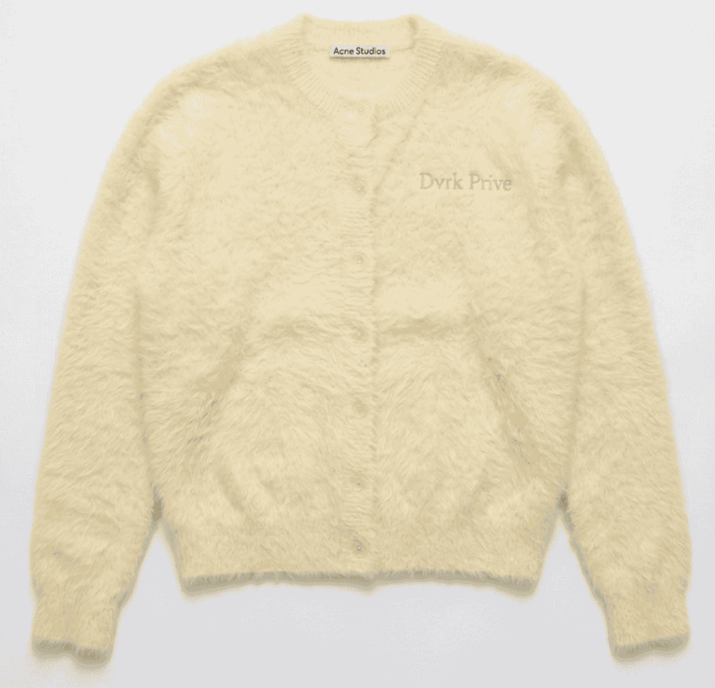FUZZY CARDIGAN - YELLOW 1