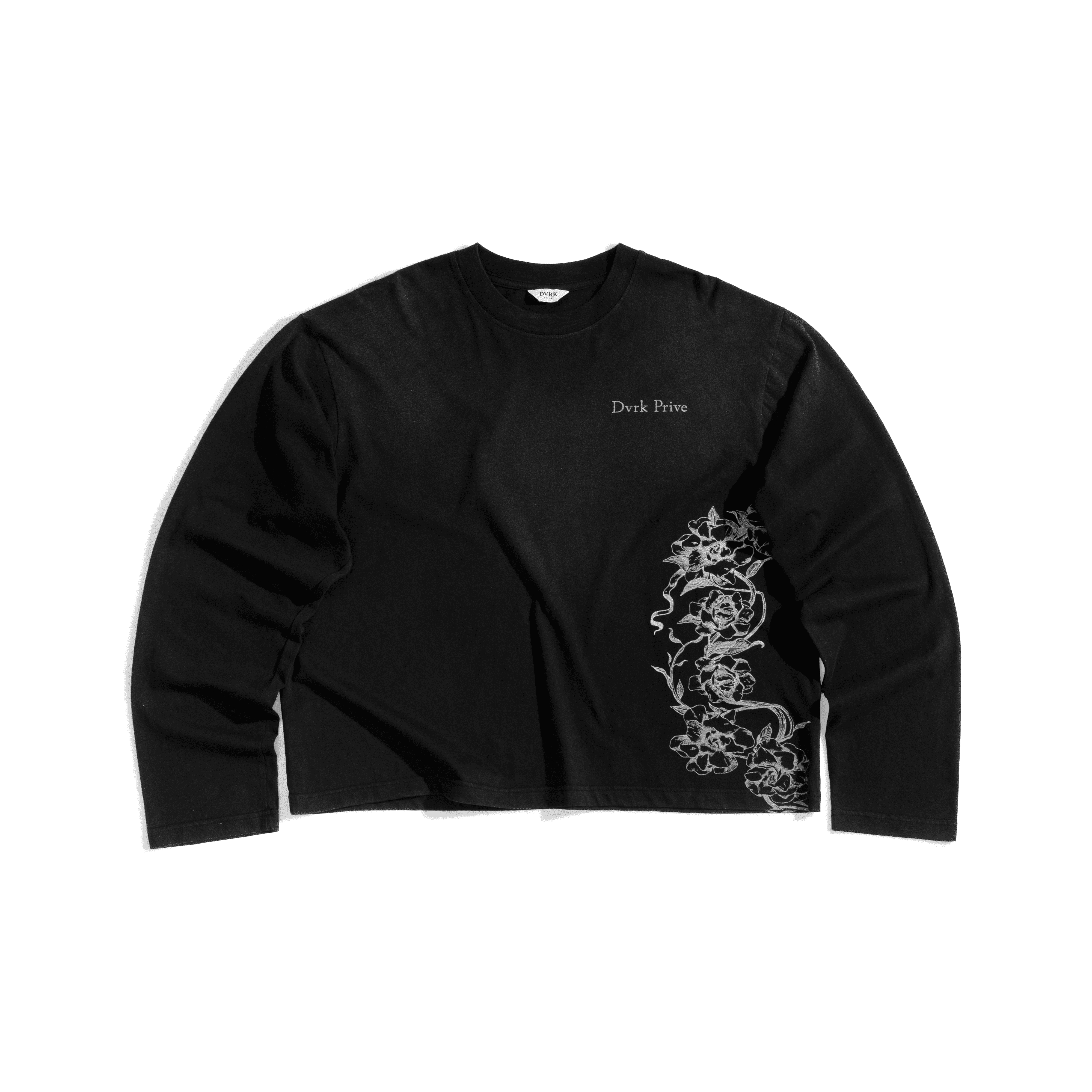LAUREL WASHED LONGSLEEVE - BLACK
