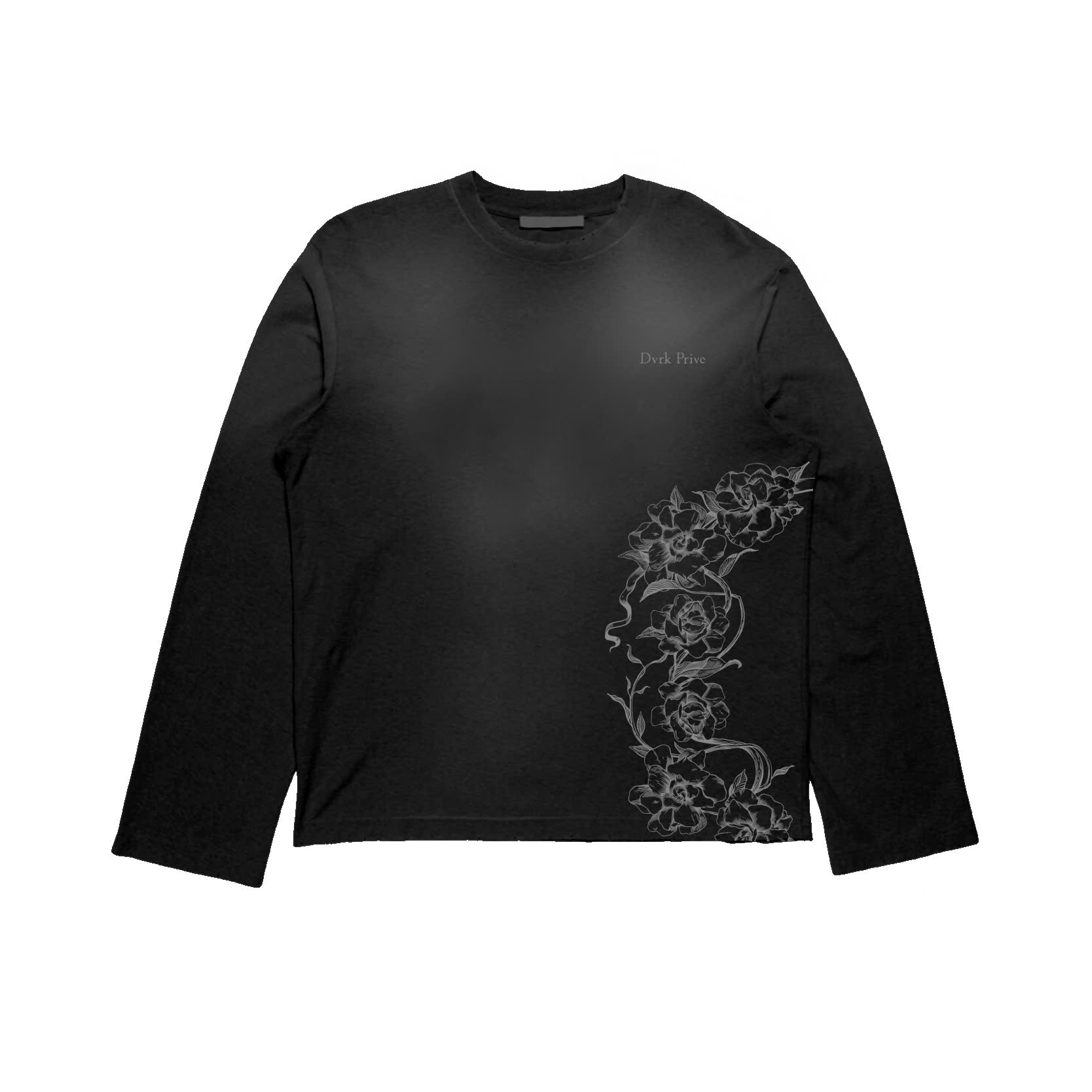 LAUREL WASHED LONGSLEEVE - BLACK