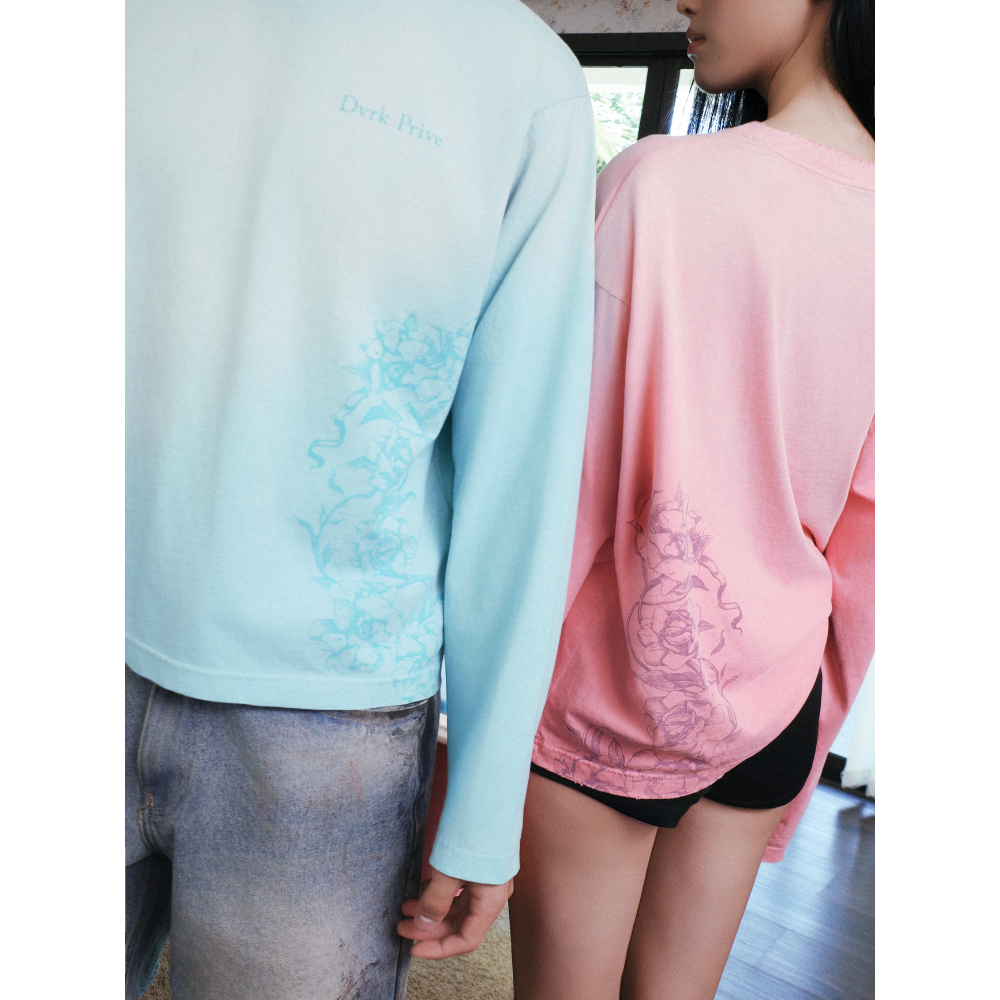 LAUREL WASHED LONGSLEEVE - BLUE