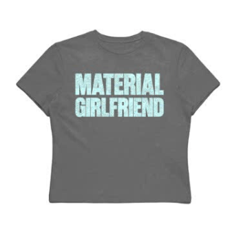 MATERIAL GF BABY TEE - GREY - GREY - S 1