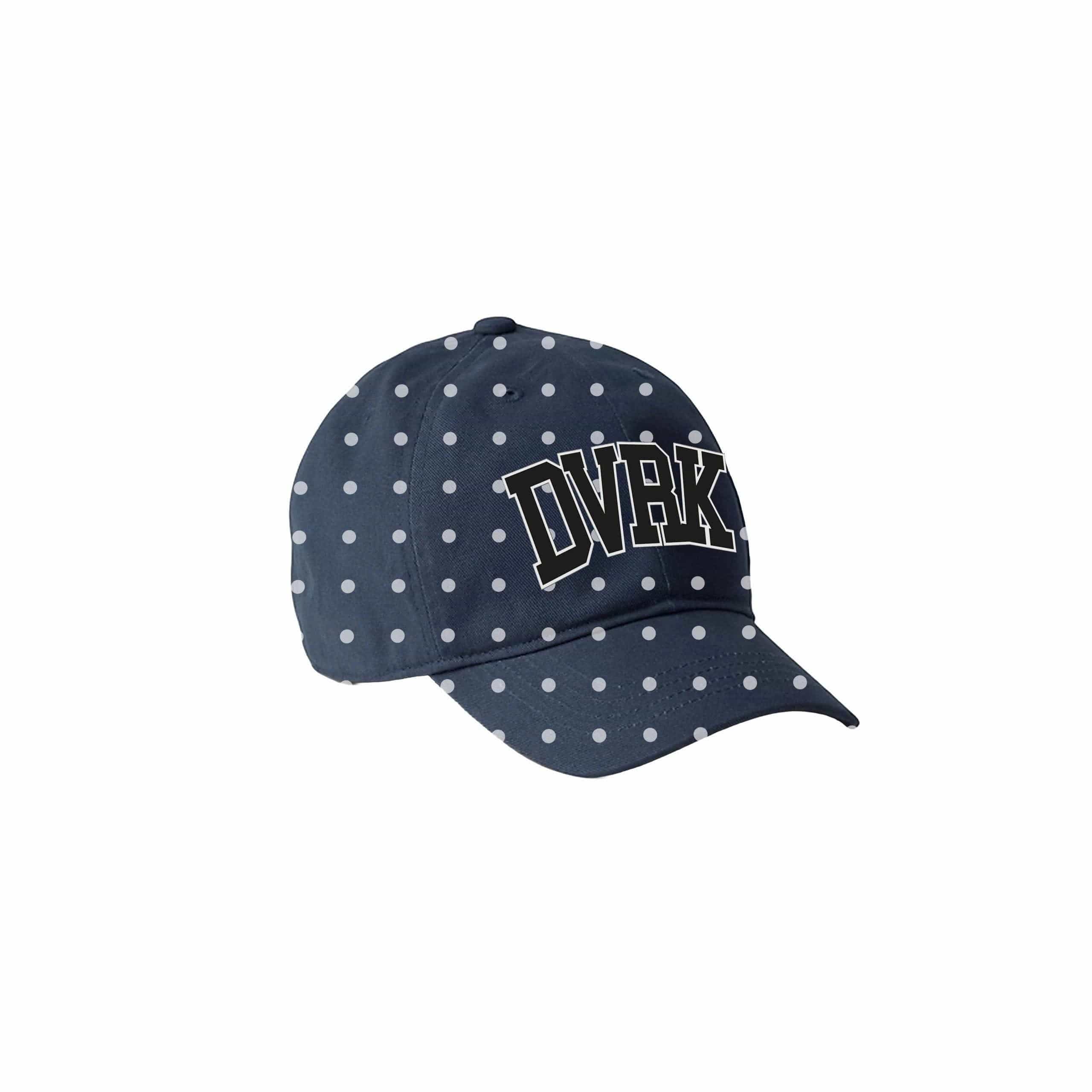 POLKA DOT CAP - BLUE