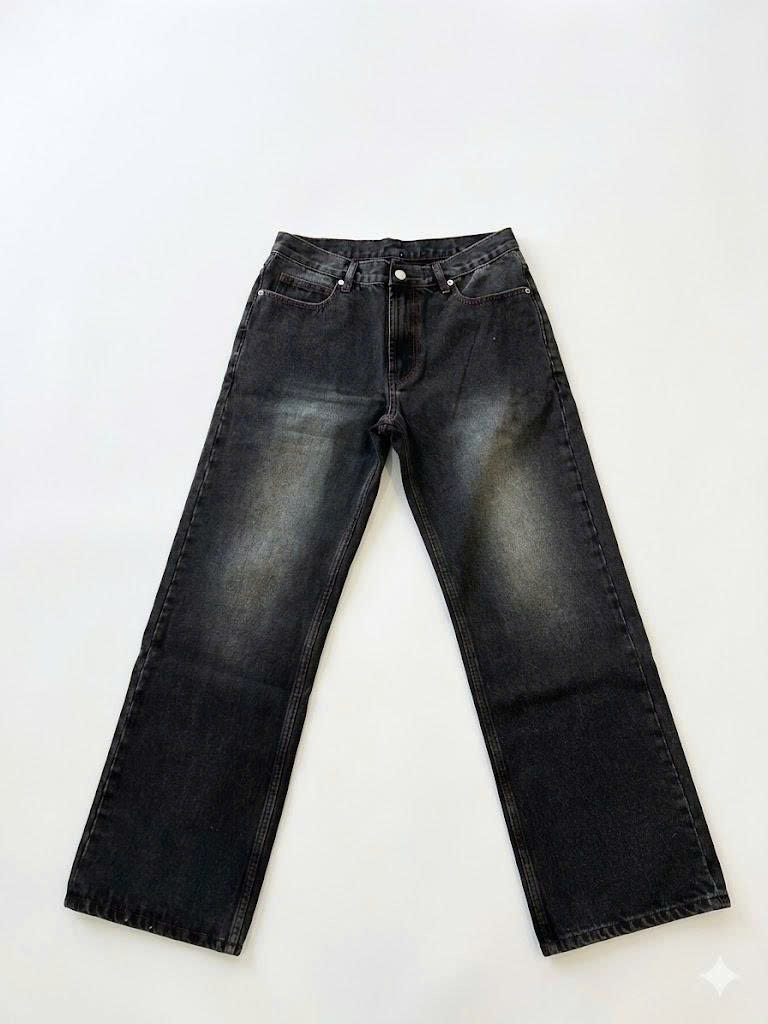 PRIVATE REGUALAR FIT JEANS - BLACK - M 1