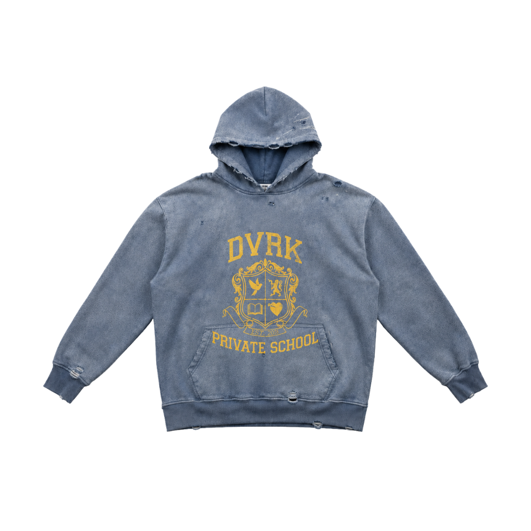 PRIVATE SCHOOL HOODIE - BLUE