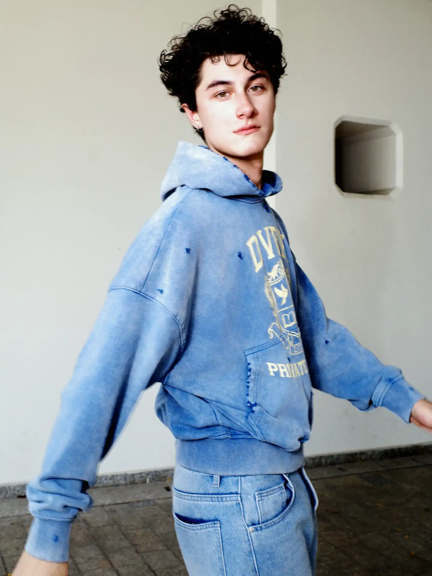 PRIVATE SCHOOL HOODIE - BLUE 10