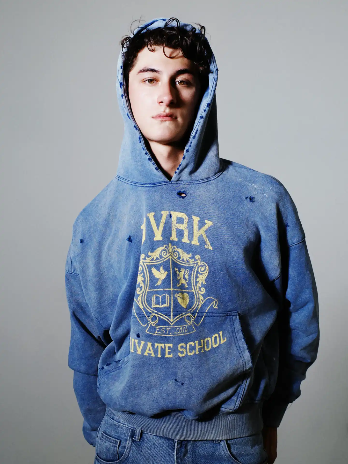 PRIVATE SCHOOL HOODIE - BLUE 11
