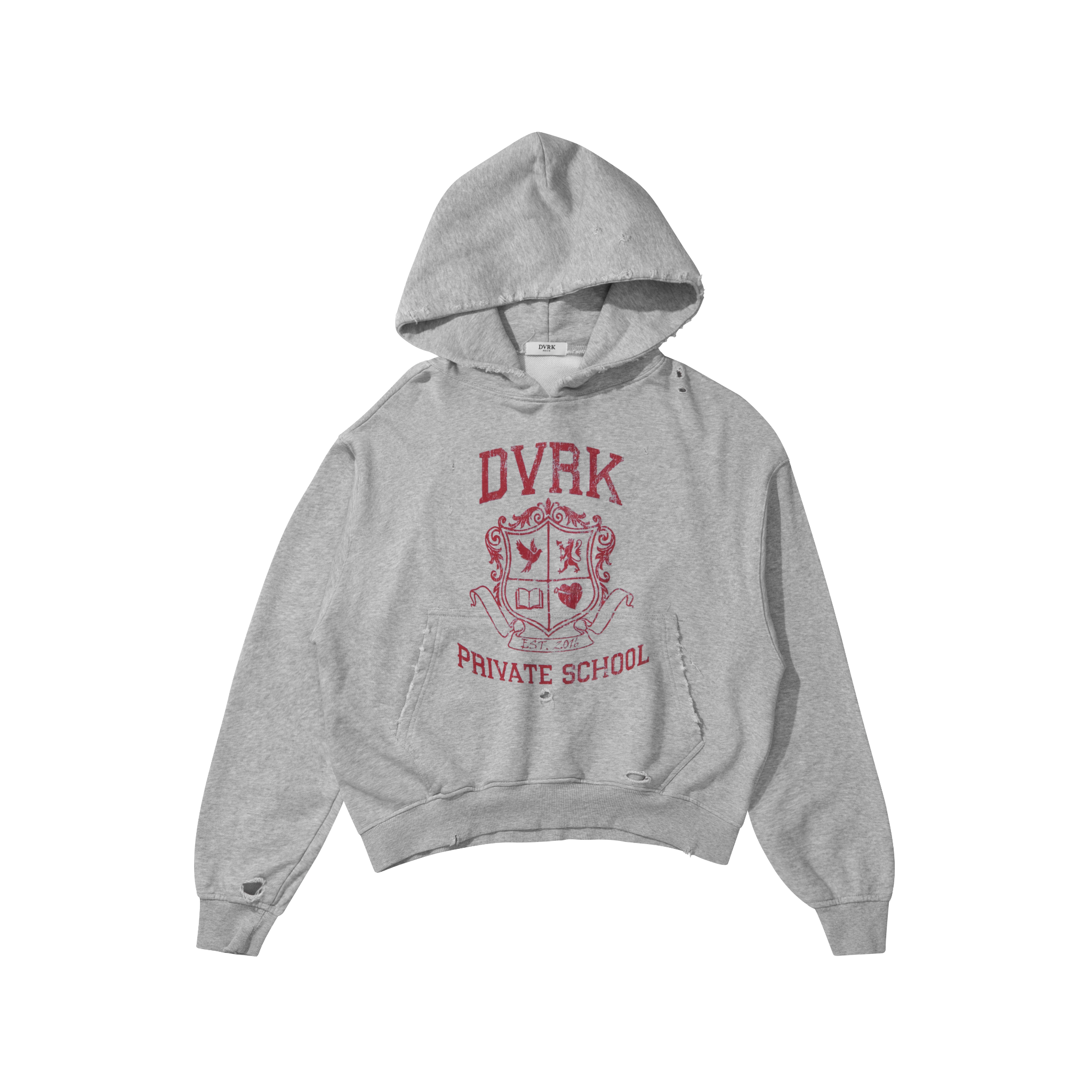 PRIVATE SCHOOL HOODIE - GREY