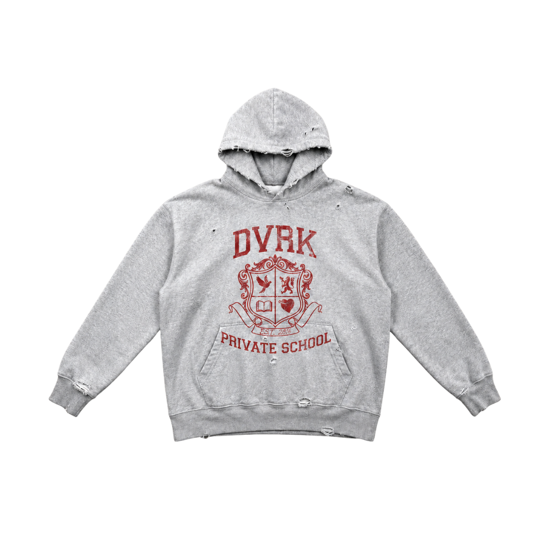 PRIVATE SCHOOL HOODIE - GREY