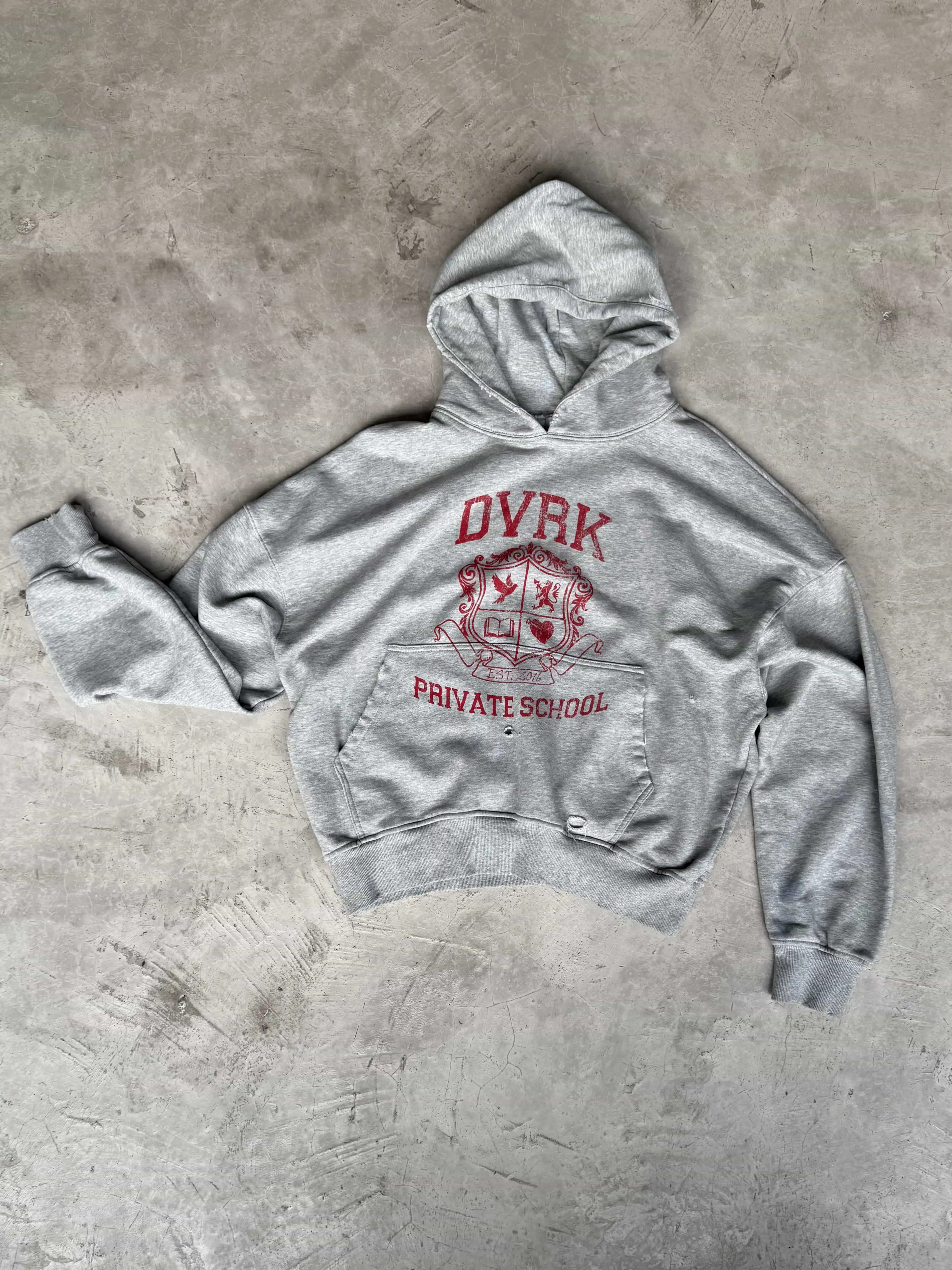 PRIVATE SCHOOL HOODIE - GREY 5