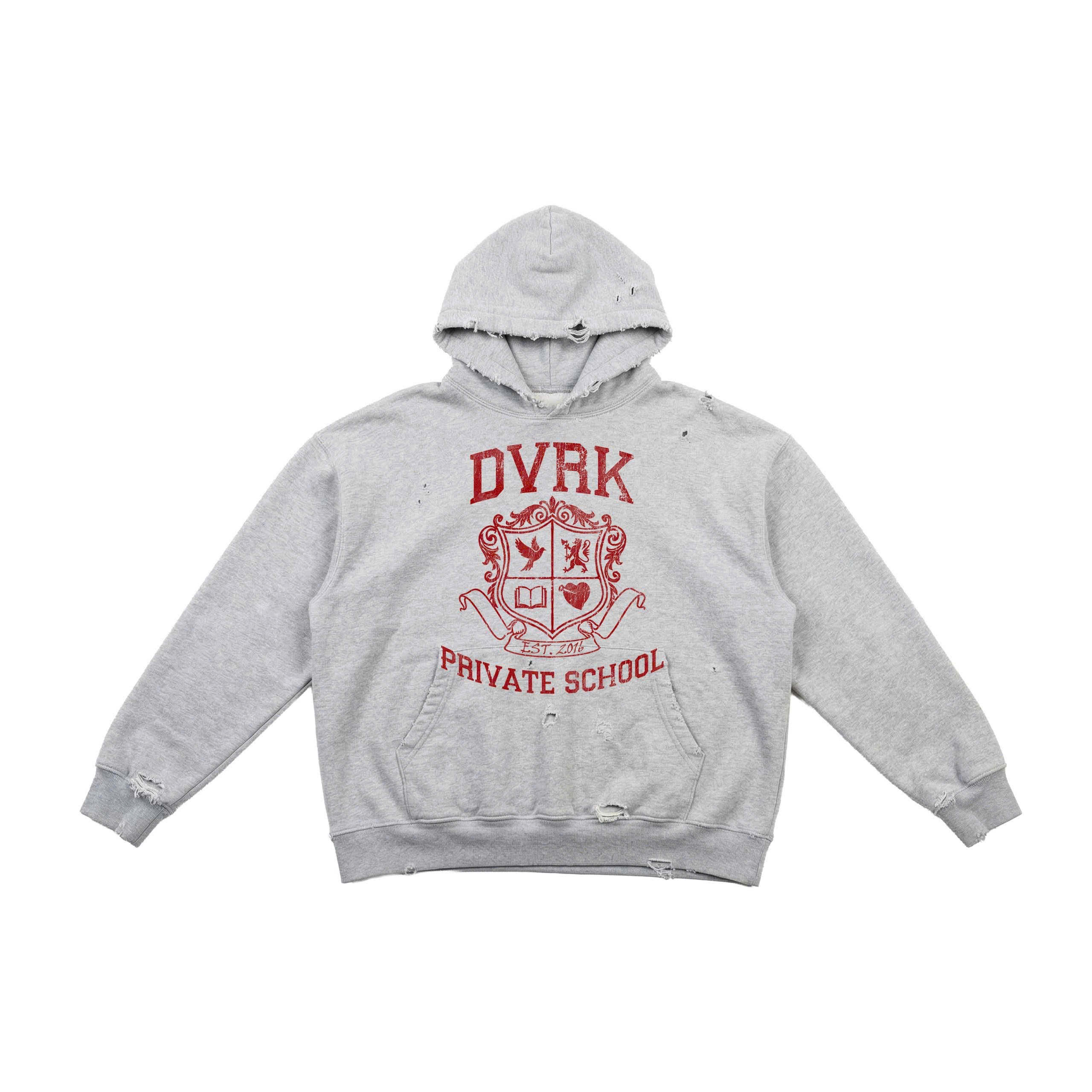 PRIVATE SCHOOL HOODIE - GREY - M 1
