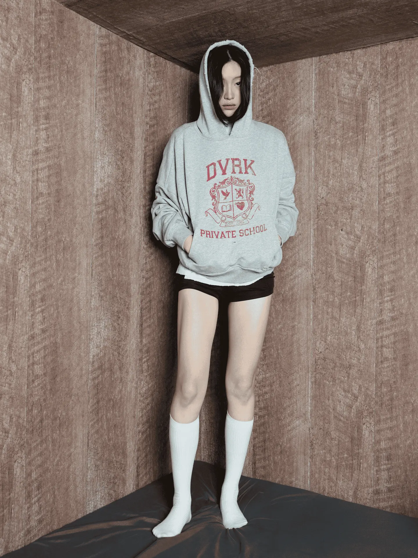 PRIVATE SCHOOL HOODIE - GREY 2