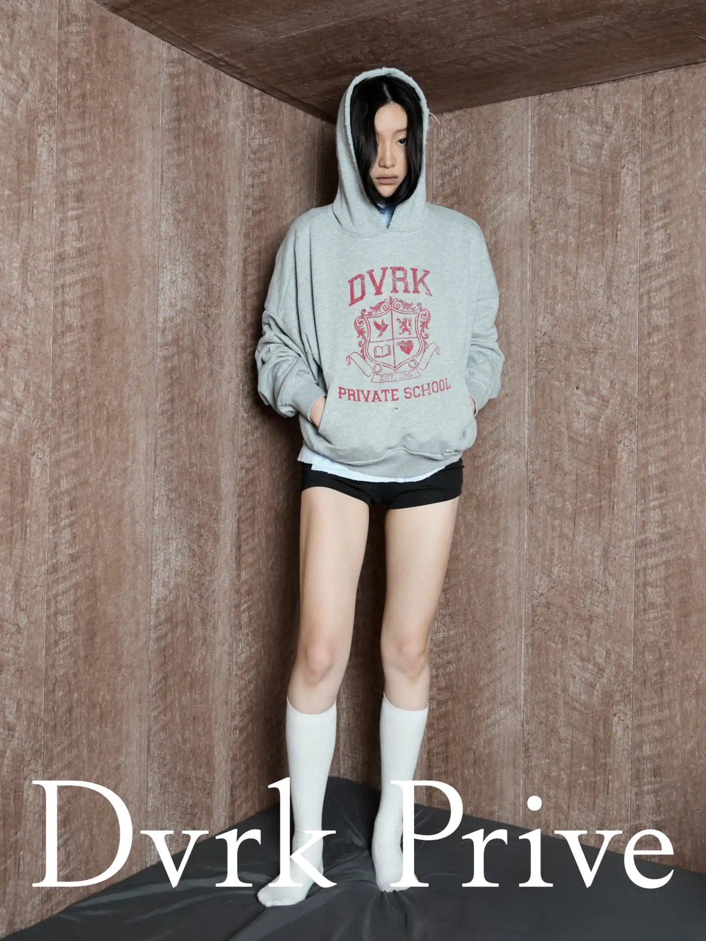 PRIVATE SCHOOL HOODIE - GREY 2