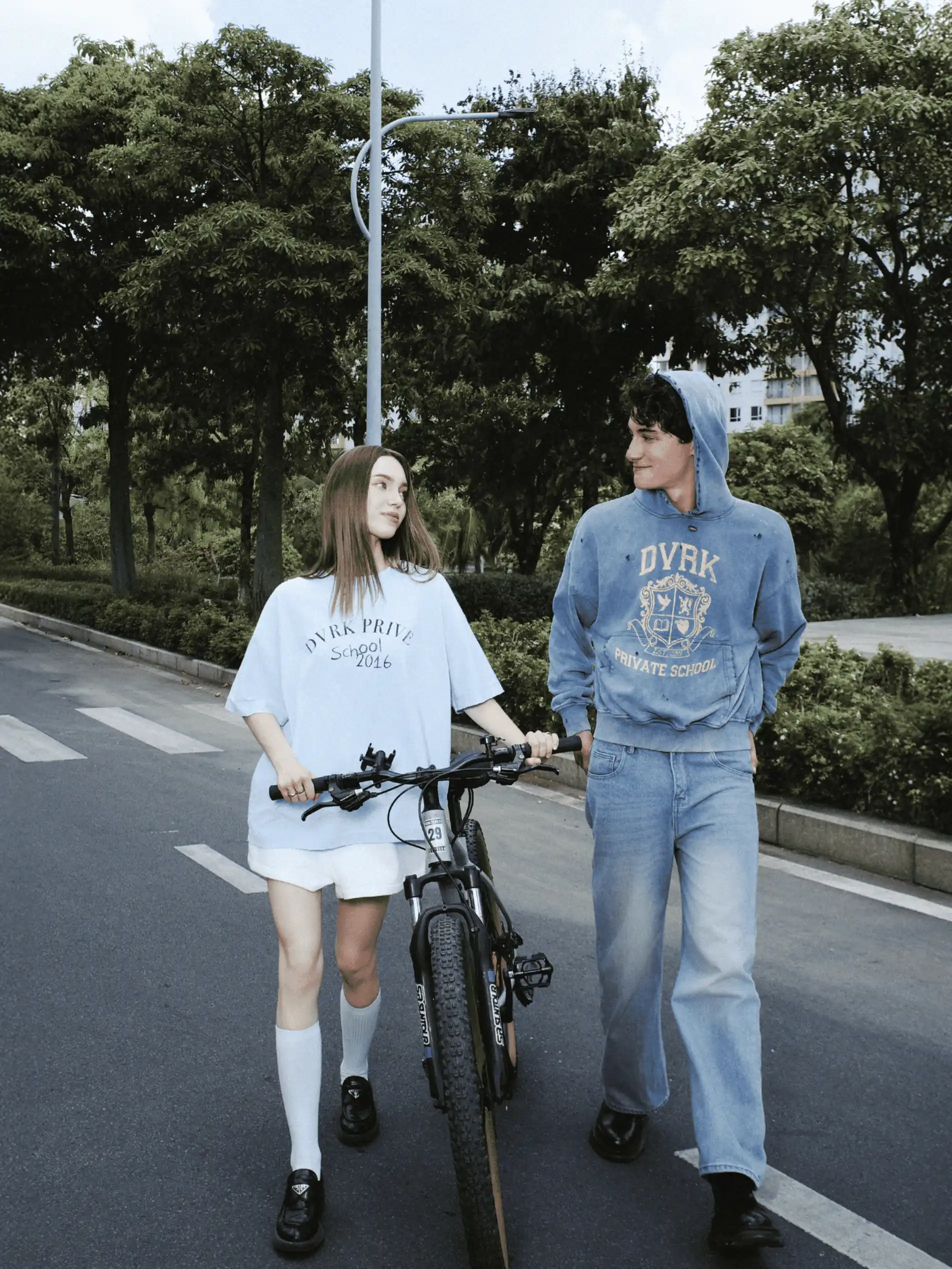 PRIVATE SCHOOL WASH TEE - BABY BLUE 2