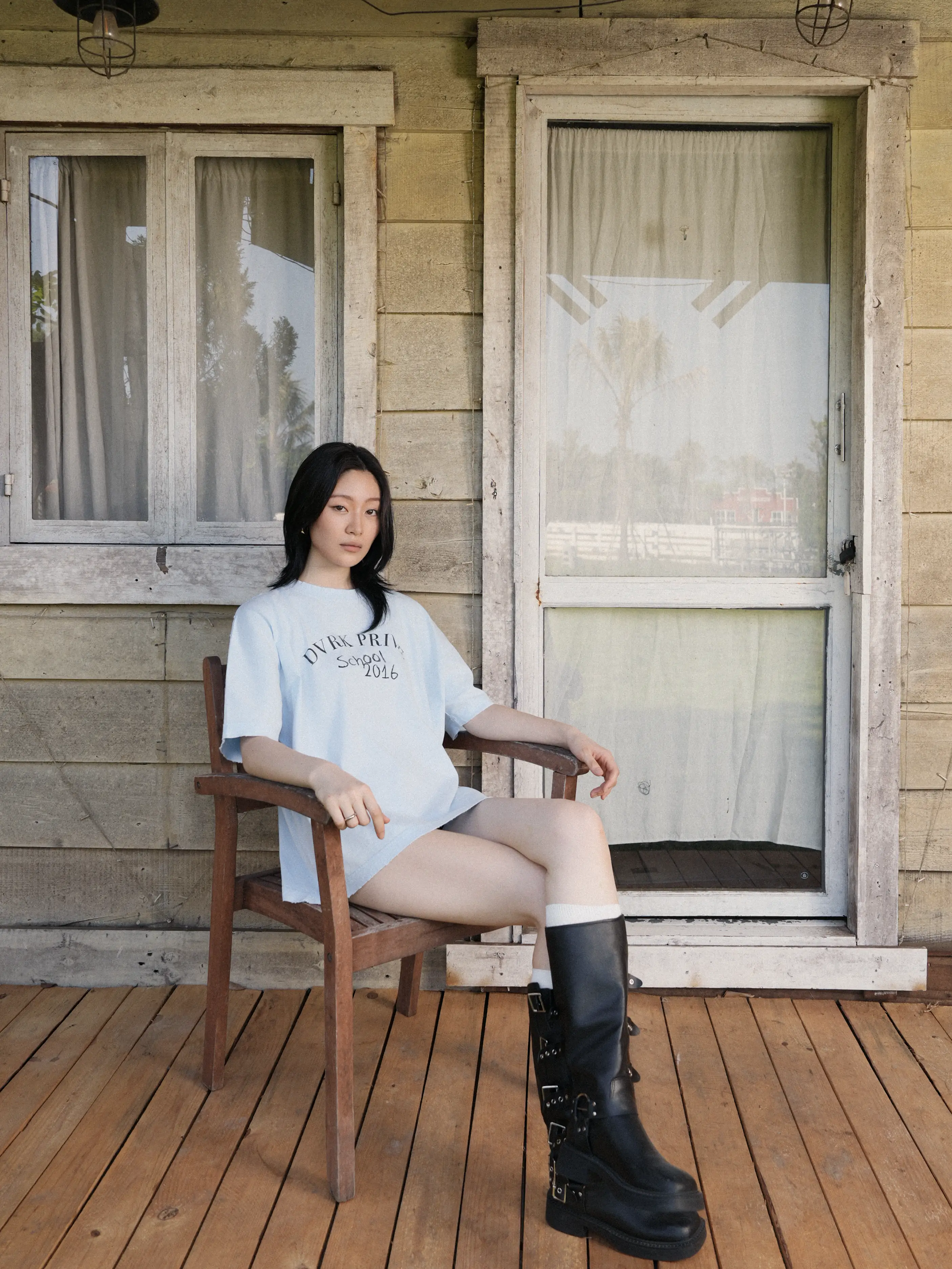 PRIVATE SCHOOL WASH TEE - BABY BLUE 4