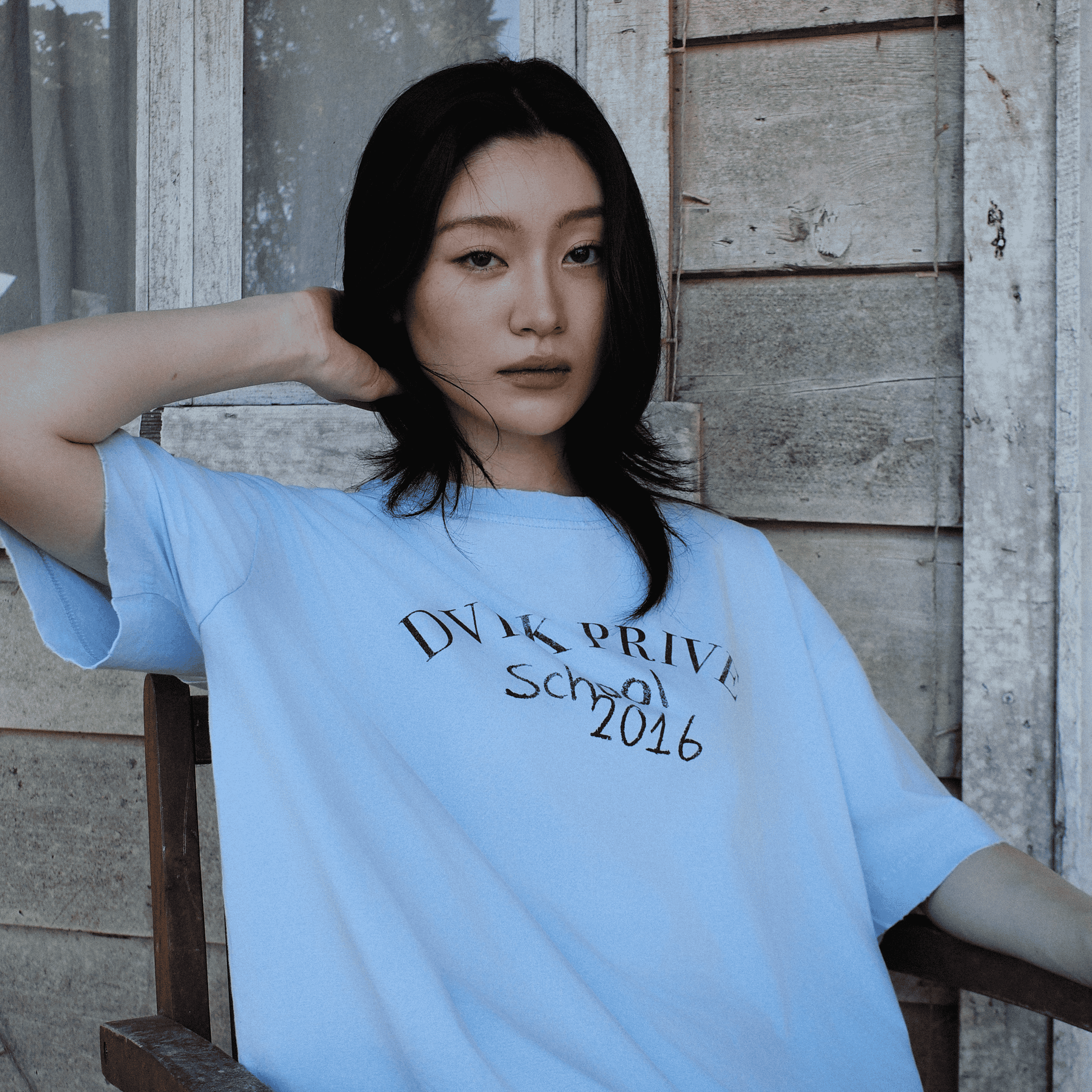 PRIVATE SCHOOL WASH TEE - BABY BLUE 2