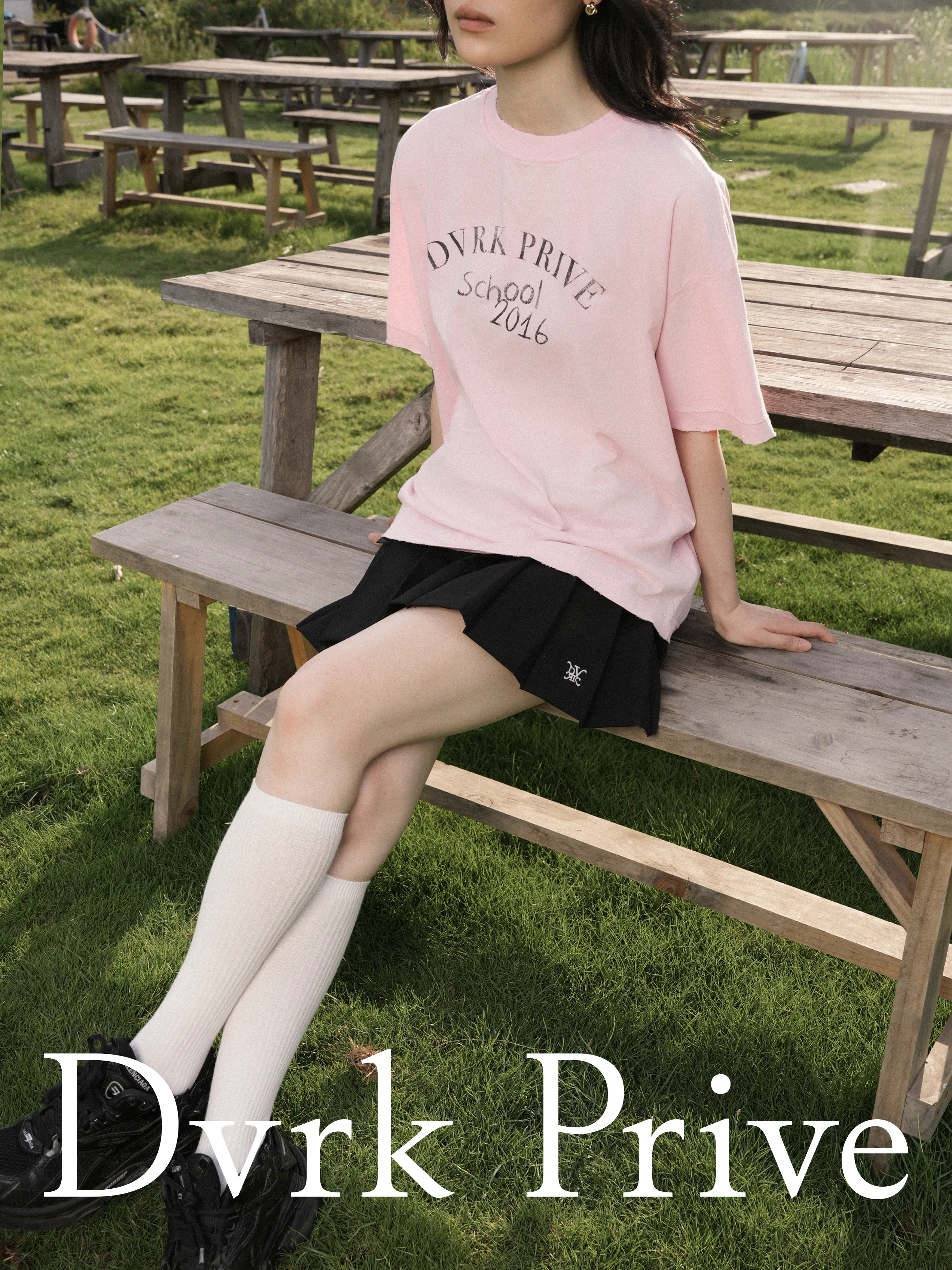 PRIVATE SCHOOL WASH TEE - PINK