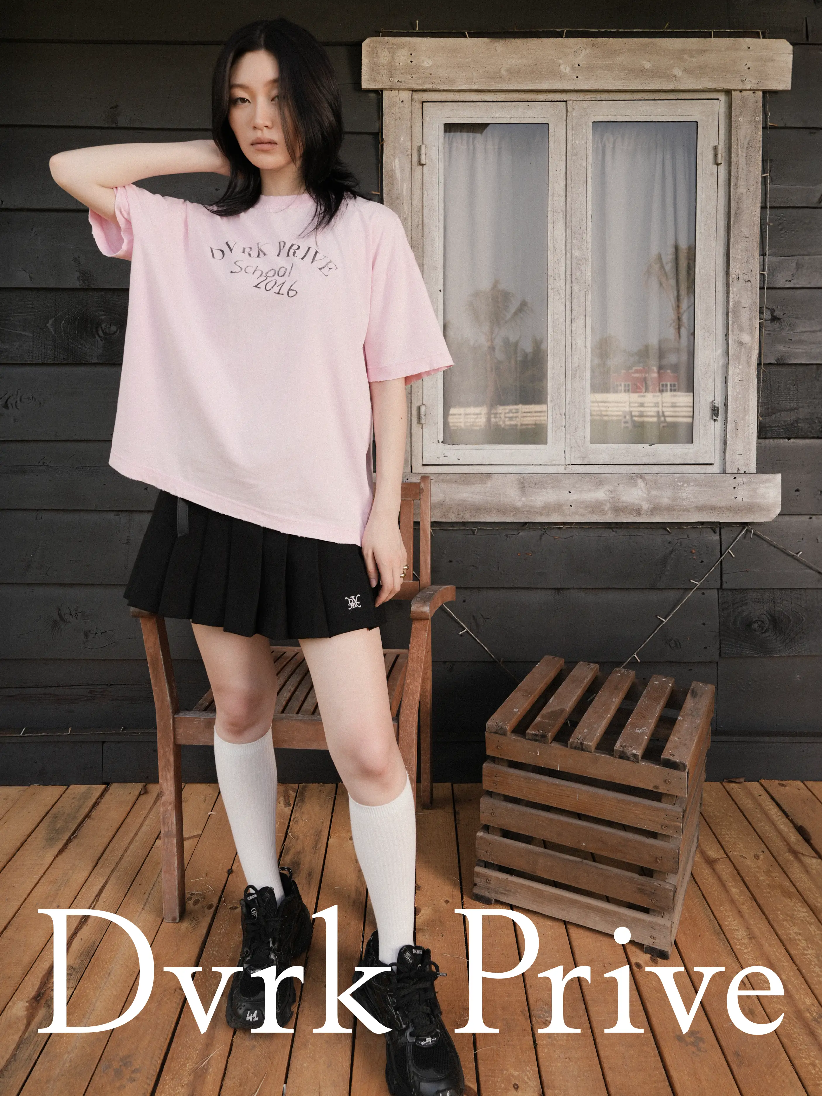 PRIVATE SCHOOL WASH TEE - PINK 4