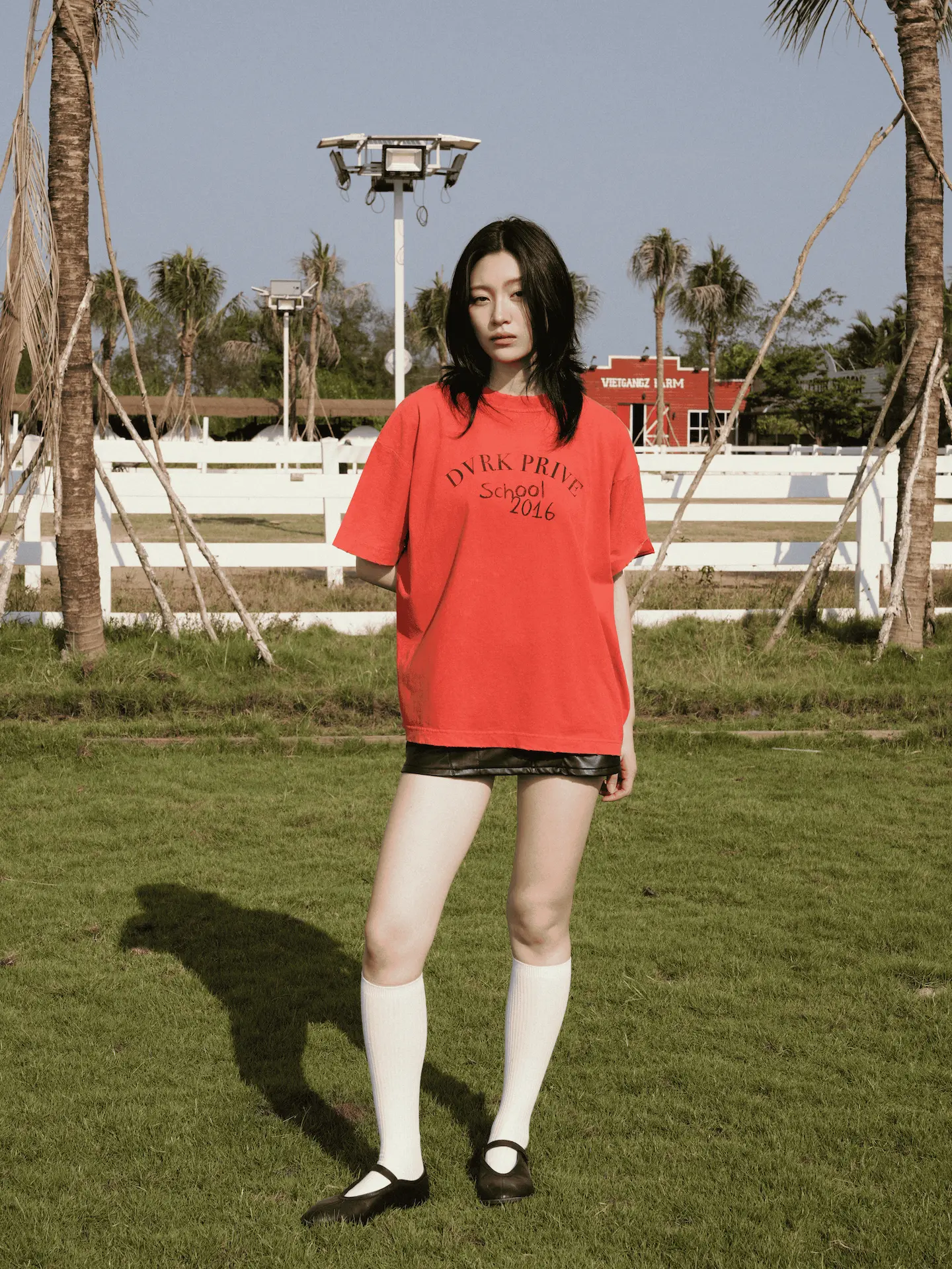 PRIVATE SCHOOL WASH TEE - RED 2