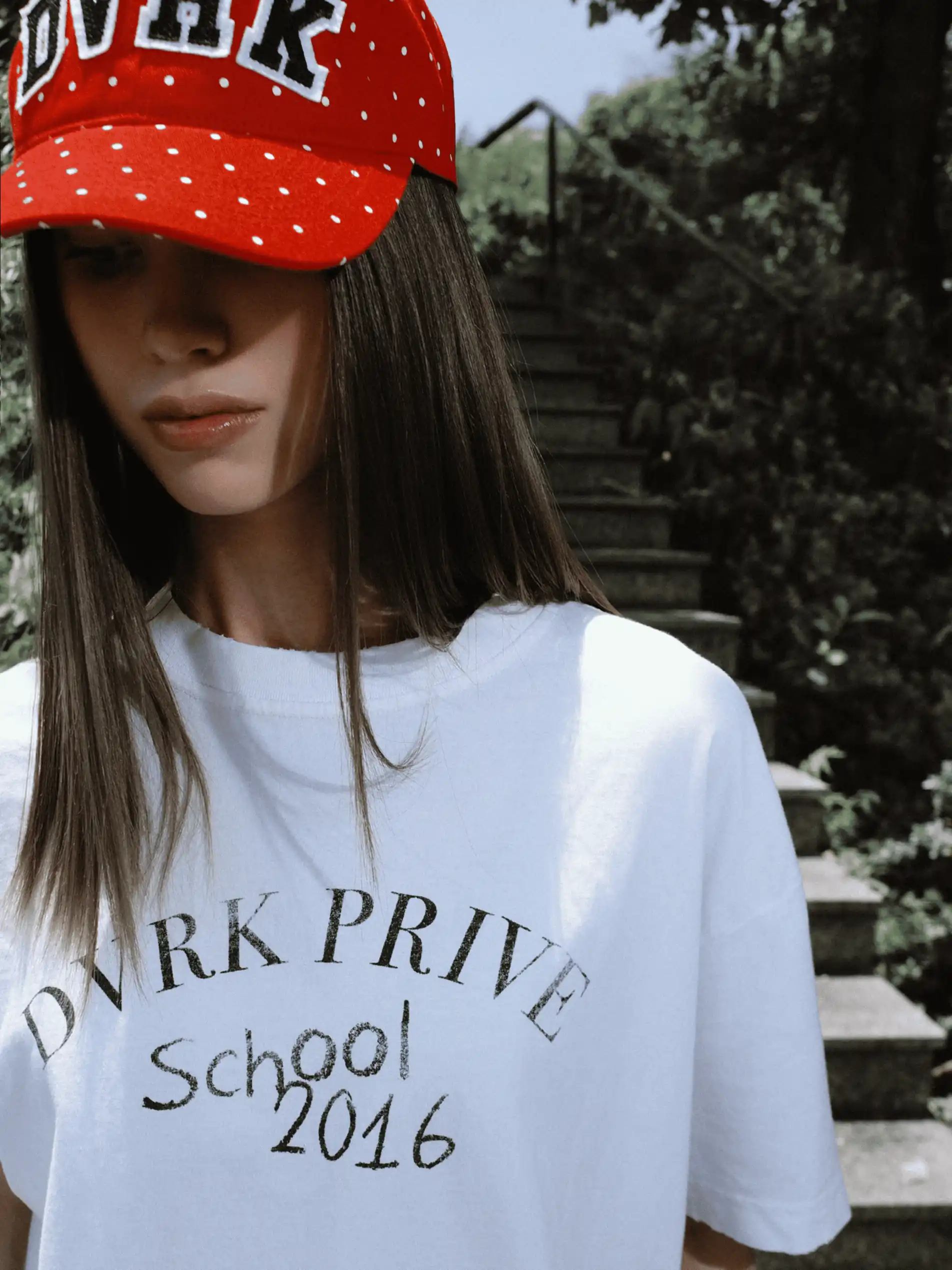 PRIVATE SCHOOL WASH TEE - WHITE