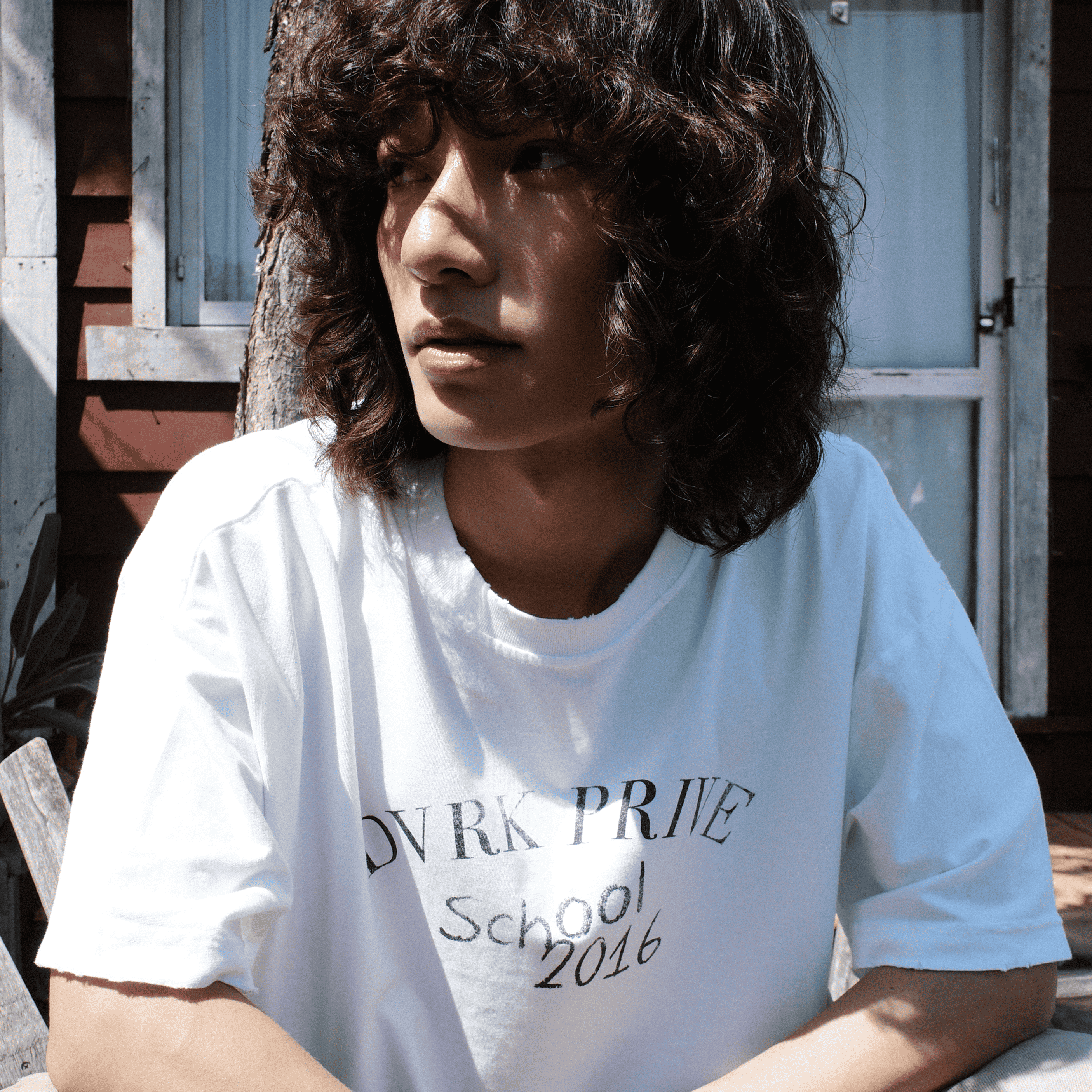 PRIVATE SCHOOL WASH TEE - WHITE 2