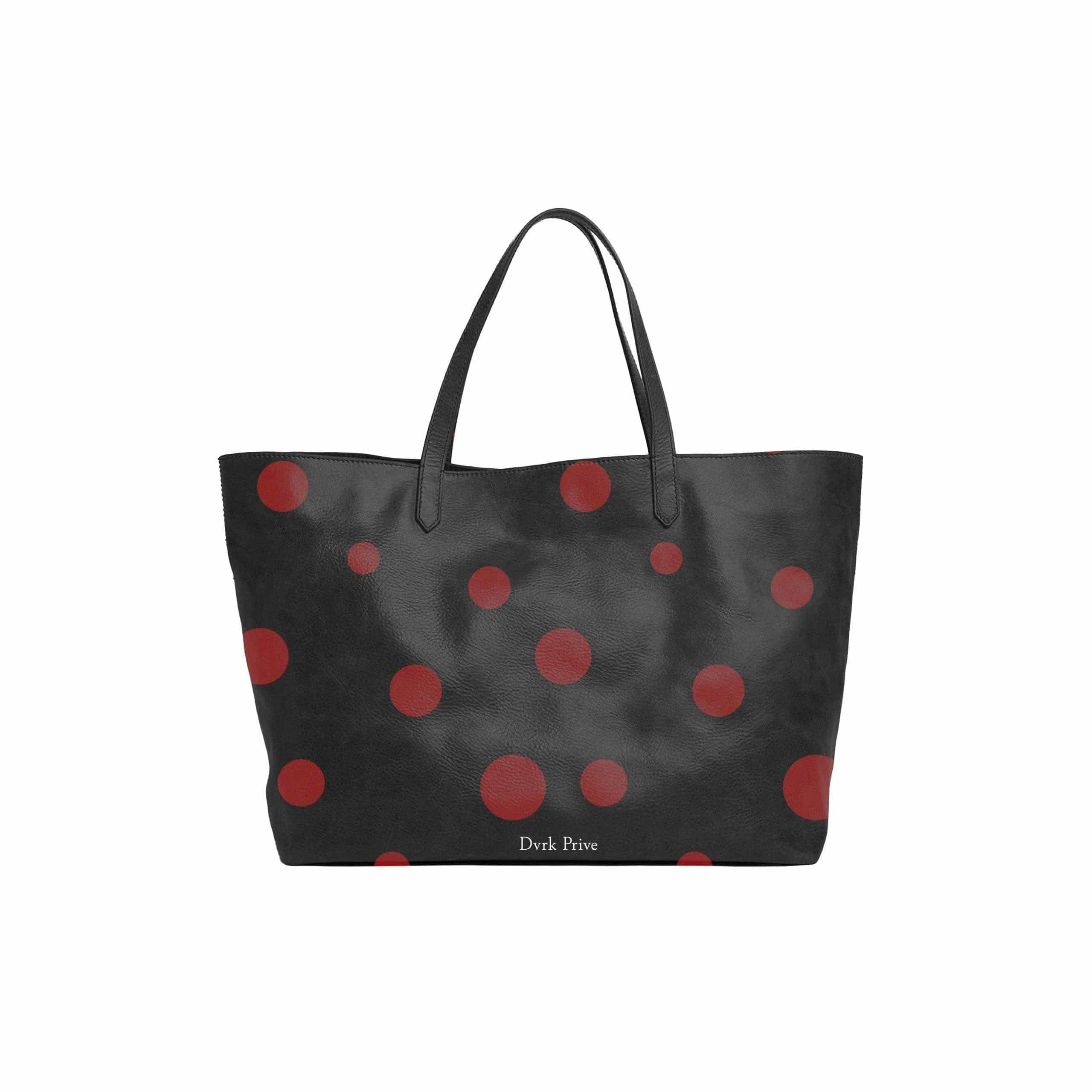 RED DOT TOTEBAG - BLACK 1