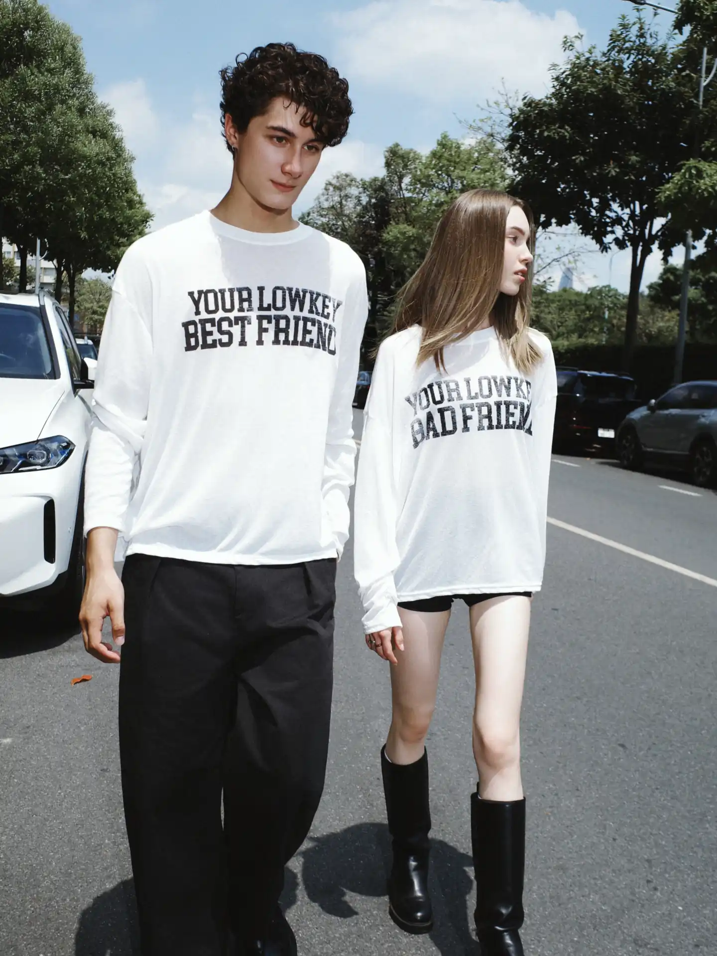 YOUR LOW KEY BAD FRIEND LONGSLEEVE - WHITE 8