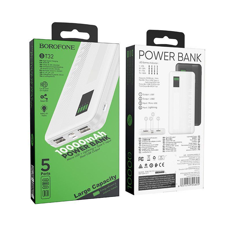 Sạc pin dự phòng Borofone BT32 10.000mAh