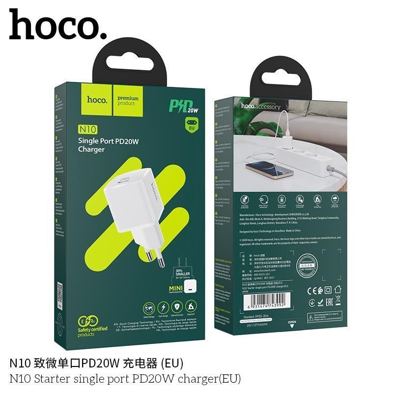 Củ sạc nhanh Hoco cổng typeC N10 20W