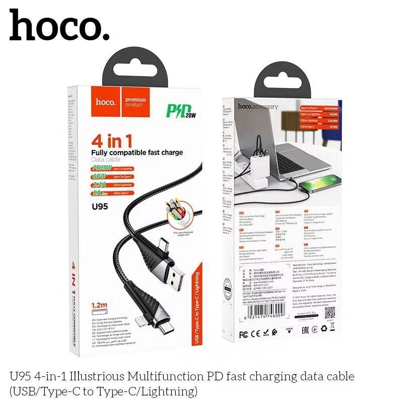 Cáp sạc và truyền tải dữ liệu Hoco 4in1 U95