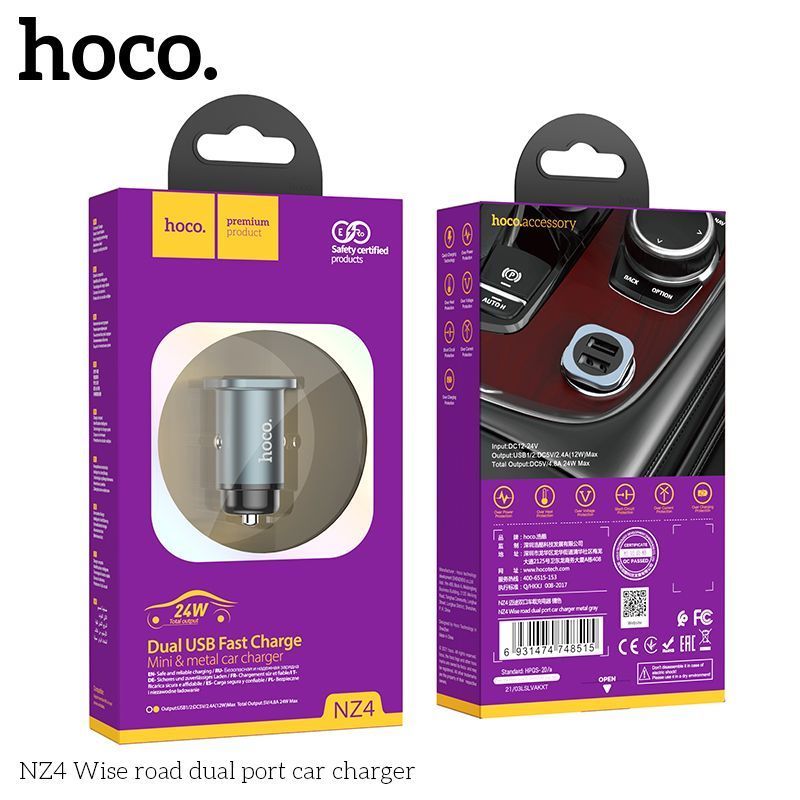 Tẩu sạc Hoco NZ4 2 cổng