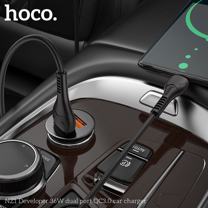 Tẩu sạc 2 cổng 36W Hoco NZ1