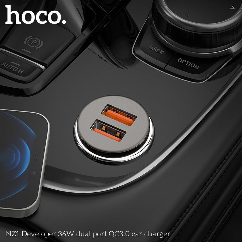 Tẩu sạc 2 cổng 36W Hoco NZ1