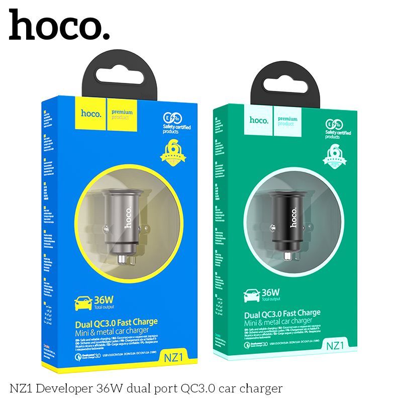 Tẩu sạc 2 cổng 36W Hoco NZ1