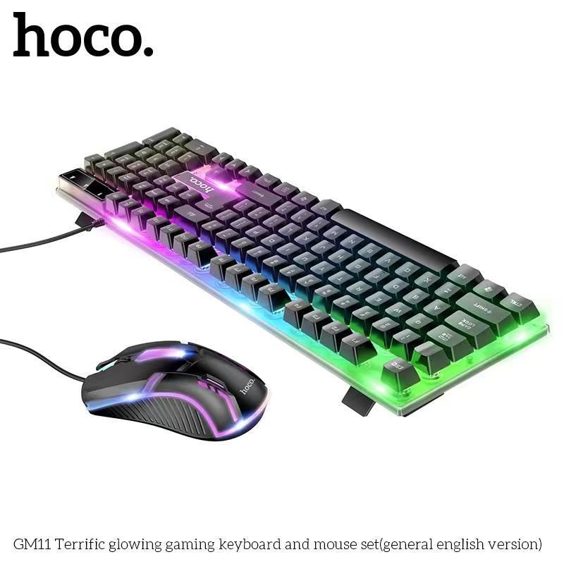Combo bàn phím chuột gaming Hoco GM11 Led RGB