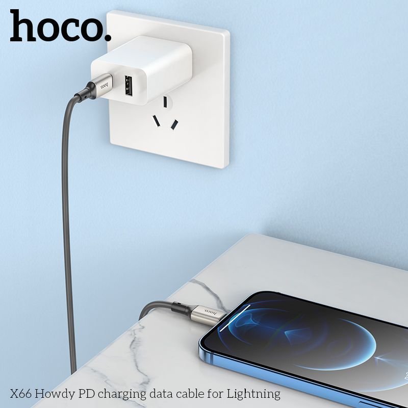 Cáp Sạc Nhanh Hoco X66 lightning PD 20W