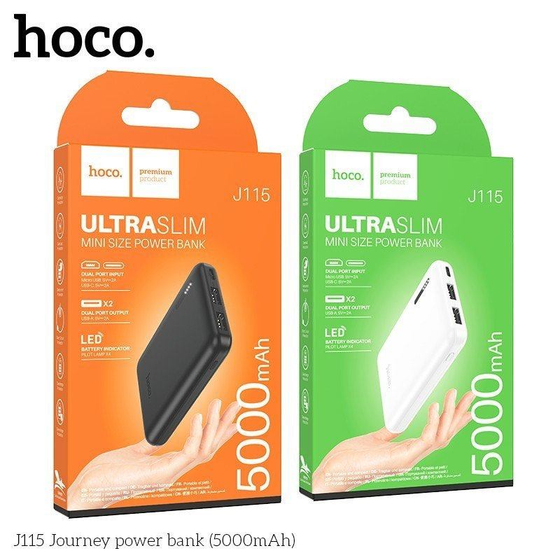 Pin Hoco J115 - 5.000mAh 18.5Wh dung lượng định mức 2800mAh