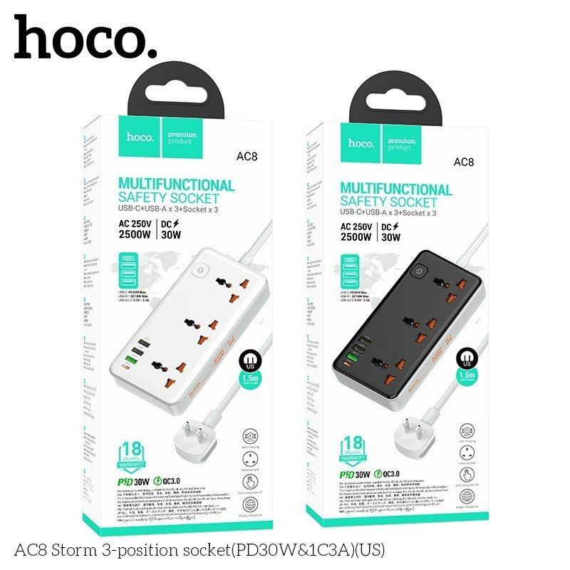 Ổ Cắm Đa Năng Hoco AC8