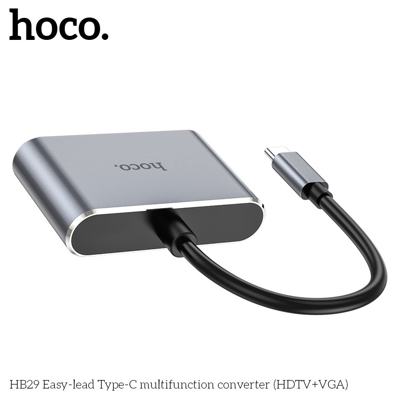 Bộ Chuyển Đổi Đa Chức Năng Hoco HB29 Easy-lead Type-C