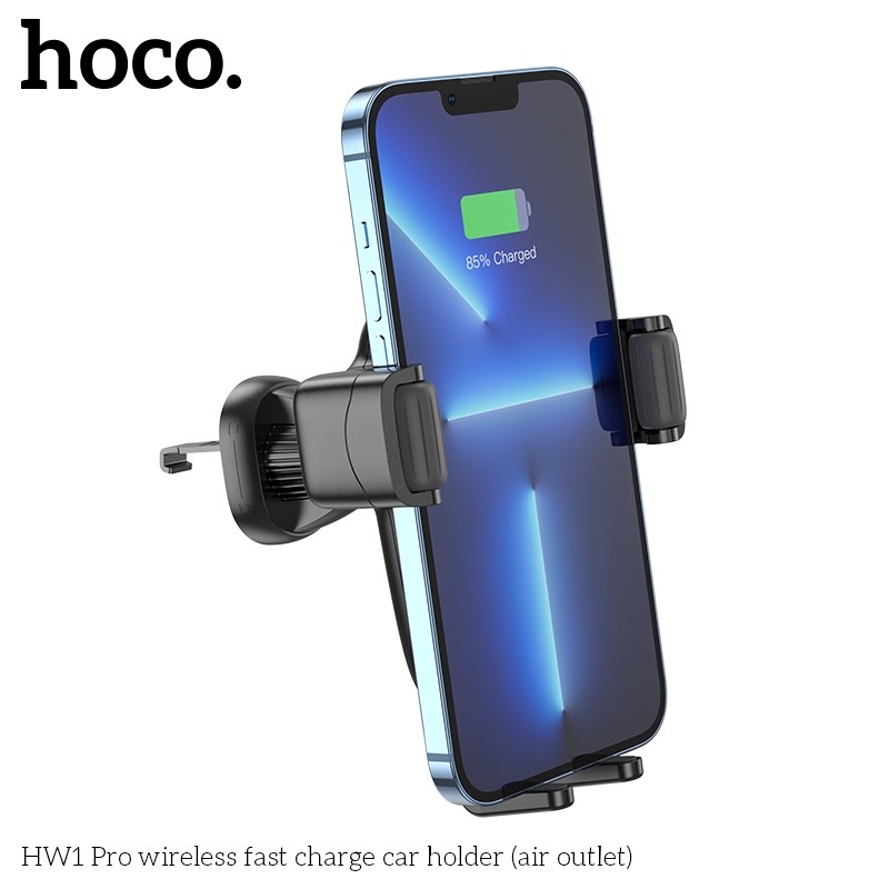 Giá Đỡ ôtô Sạc Nhanh Không Dây Hoco HW1 Pro (thoát khí)