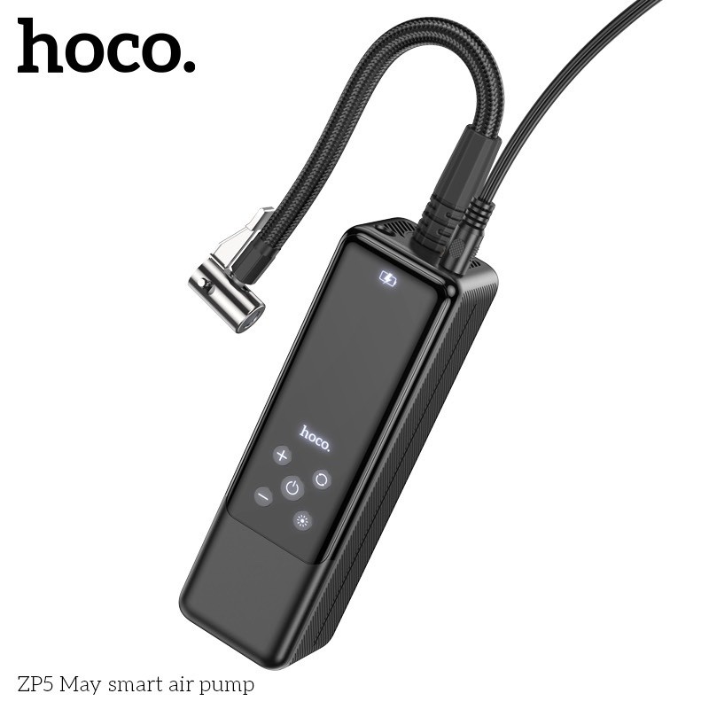 Máy Bơm ôtô Thông Minh Hoco ZP5 (Đen)