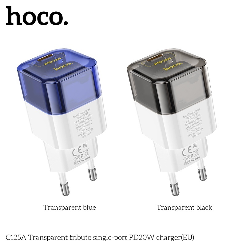 Củ Sạc Học C125A Cốc Sạc PD20W Một Cổng EU