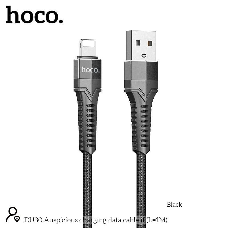 Cáp sạc Hoco DU30 lightning 1m