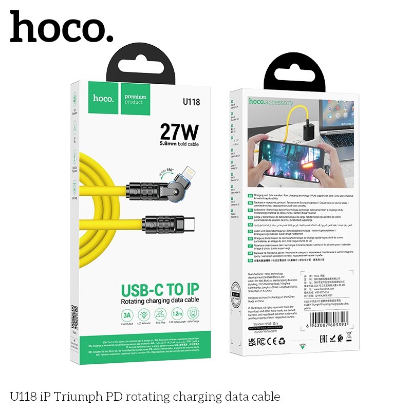 Cáp sạc nhanh Hoco U118 PD