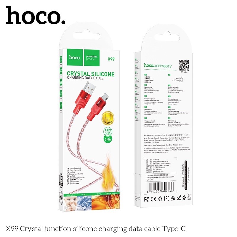 Cáp sạc Hoco X99 TypeC (3.0A)