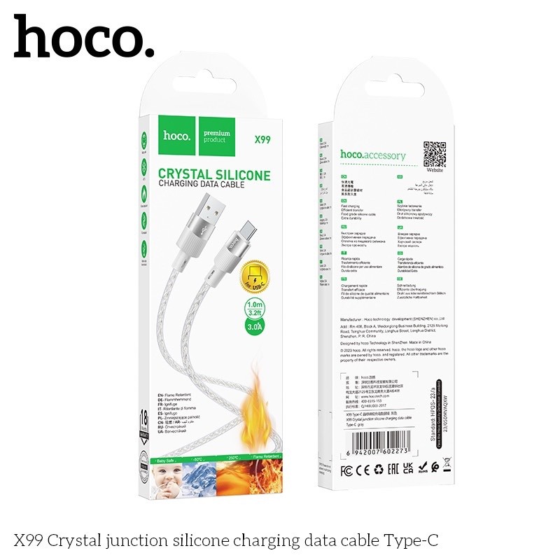 Cáp sạc Hoco X99 TypeC (3.0A)