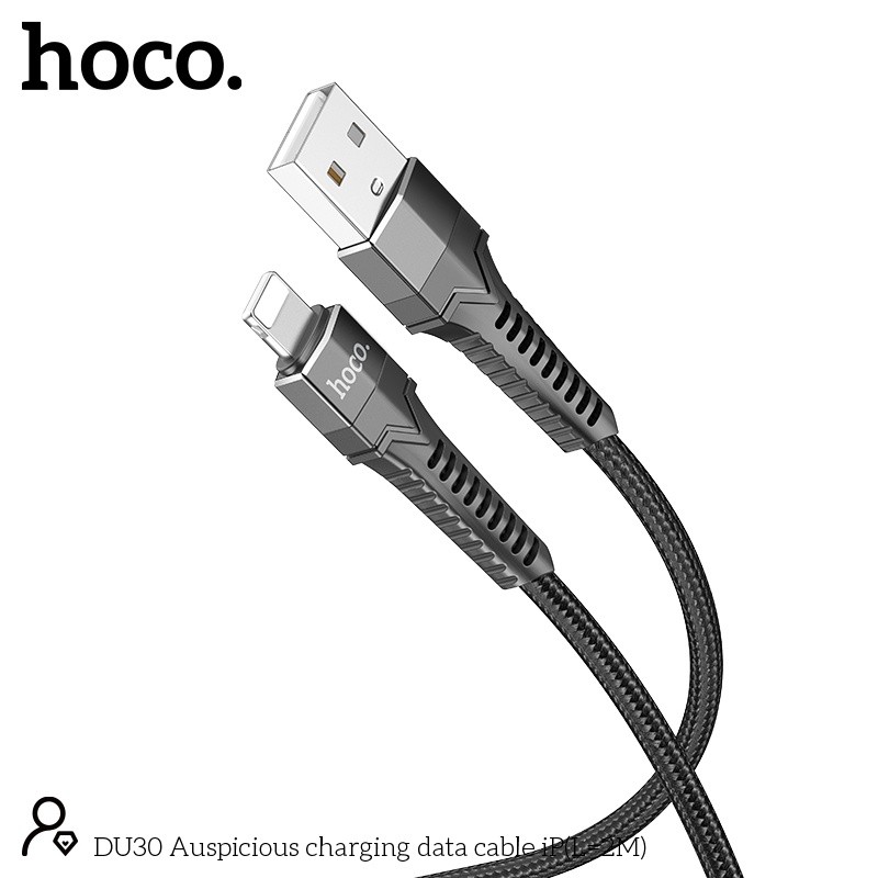 Cáp sạc Hoco DU30 lightning 1m