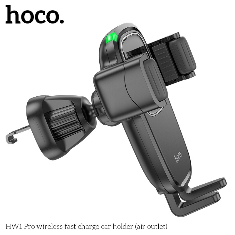 Giá Đỡ ôtô Sạc Nhanh Không Dây Hoco HW1 Pro (thoát khí)