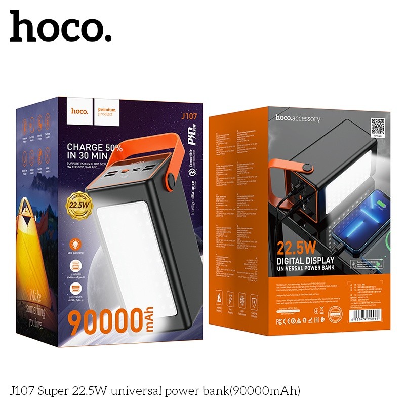 Pin sạc dự phòng sạc nhanh 22.5W Hoco J107