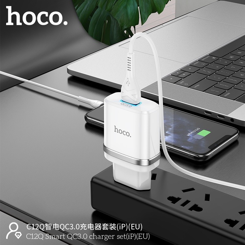 Bộ củ cáp sạc Hoco C12Q lightning