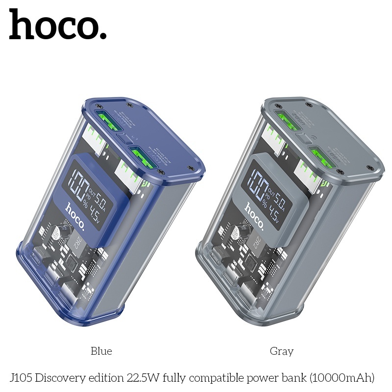 Pin sạc dự phòng sạc nhanh Hoco J105 22.5W 10.000mAh